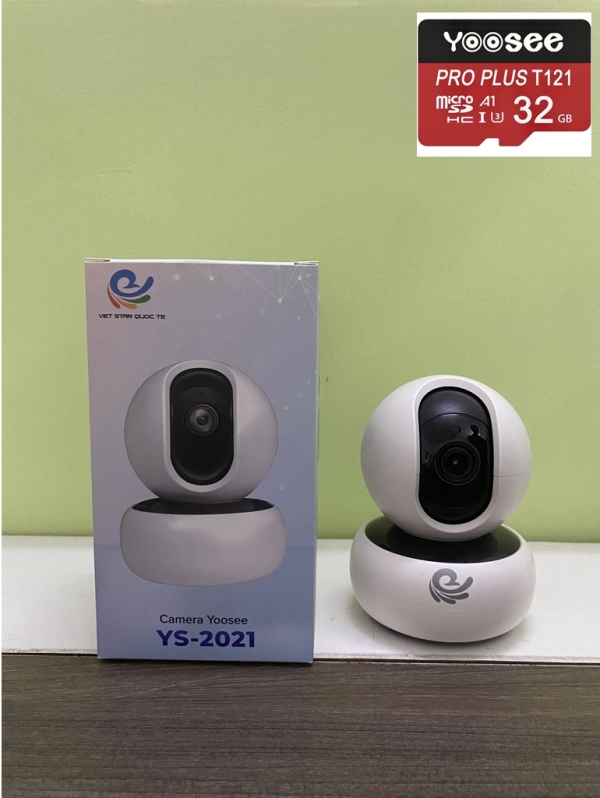 Camera Yoosee thế hệ mới YS2021 3.0Mps/VS-100 - HD720 Mẫu Mới, Chạy Ổn Định + Thẻ nhớ 32gb