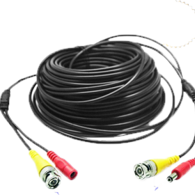 Cáp Camera liền nguồn 18M có sẵn đầu nguồn và bnc