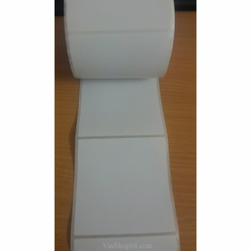 Combo 5 cuộn giấy decal thường 100x100mm cuộn dài 50 mét in tem GHN nhãn mã vạch